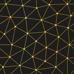 Gold low polygon triangle pattern vector