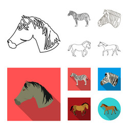 isolated object trot and running symbol vector image