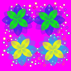 many colored lines simple pattern vector image