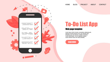 to-do list apps task manager concepts vector image