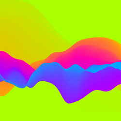 3d wavy background dynamic effect futuristic vector image