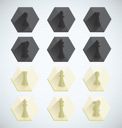 chess piece dimensional icons vector