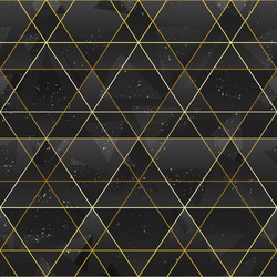 Gold Triangle Grid Pattern vector image