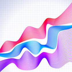 infographic chart with blended graphs vector image