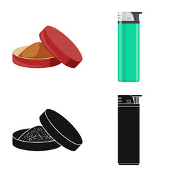 refuse and stop symbol set vector image