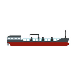 Cargo ship isometric 3d icon Royalty Free Vector Image