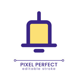 notification pixel perfect rgb color ui icon vector image