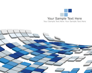 3D Checked Pattern Background vector image