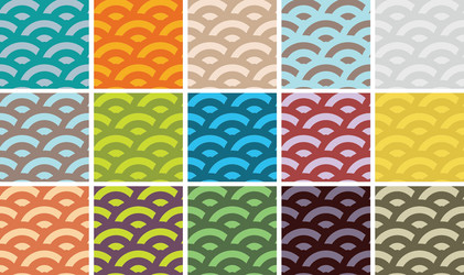 Ocean Wave Patterns vector image