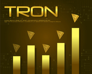 Tron blockchain design background collection vector