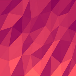 Abstract triangular mosaic bright red background vector