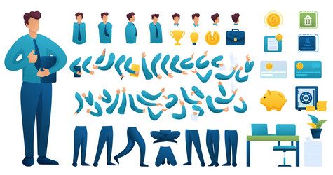 constructor for creating a businessman n 5 create vector image