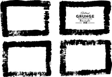 grunge frame texture set - abstract design vector image