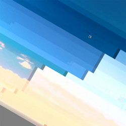 Abstract glitched background vector