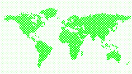 World map basic dots Royalty Free Vector Image