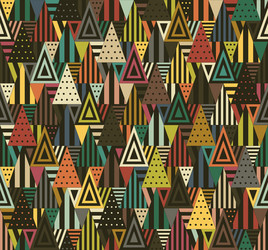 geometric pattern with triangles vector