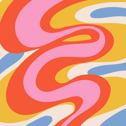 Psychedelic Waves Background vector image