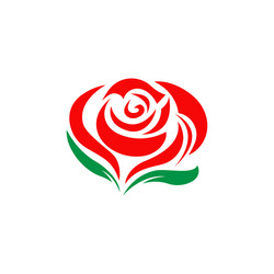 rose flower logo template icon Vector Image