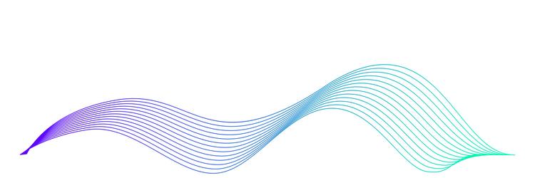 color waveform abstract gradient shape volume vector image