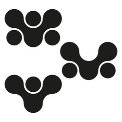 metaball connected dots circles pattern texture vector image