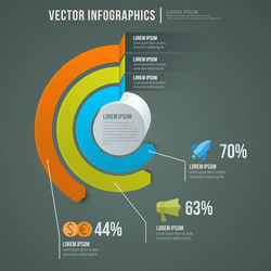 abstract infographic flat design workflow layout vector image