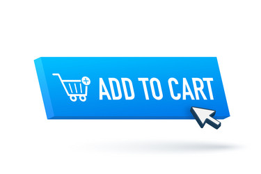 add to cart button for web design online market vector image