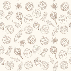 Christmas and new year seamless pattern vector