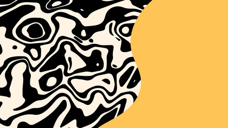 cool groovy horizontal banner template abstract vector image