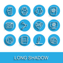 set line create account screen chat messages vector image