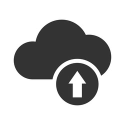 Cloud upload icon vector