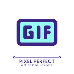 Gif pixel perfect rgb color ui icon vector