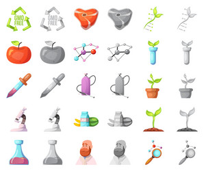 isolated object of and symbol set vector image