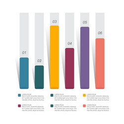 bar chart graph diagram statistical business vector image