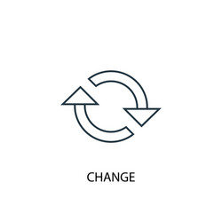 change concept line icon simple element vector image
