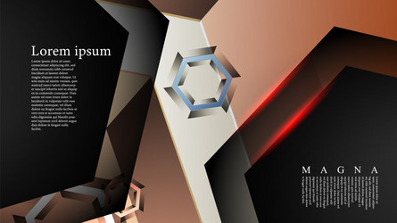 abstract background with gradient hexagon shapes vector image