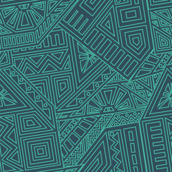 Aztec seamless pattern Royalty Free Vector Image