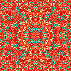 seamless background with abstract ethnic pattern vector image