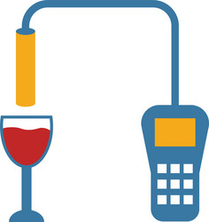alcohol sensor icon simple element from sensors vector image