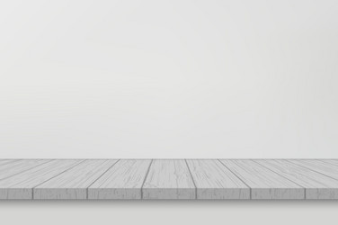 empty shelf on white wall vector image