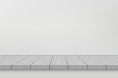 empty shelf on white wall vector