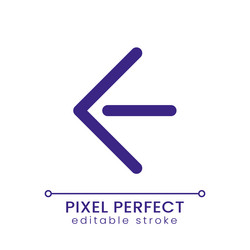 move back pixel perfect rgb color ui icon vector image