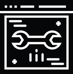 web page setting vector image