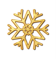 glossy snowflake pattern realistic vector image