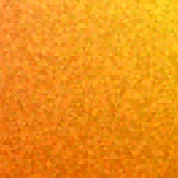 orange mosaic triangle tile pattern background vector