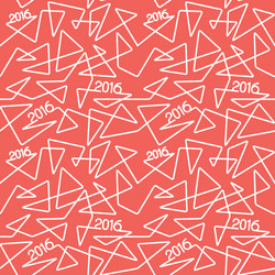 2016 year linear pattern vector image
