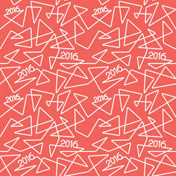 2016 year linear pattern vector