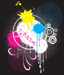 Abstract Halftone Pattern vector image