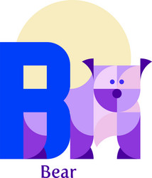 Alphabet marks - letter b Royalty Free Vector Image