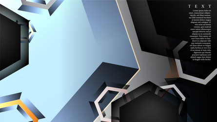 abstract background with gradient hexagon shapes vector image