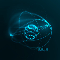 abstract futuristic object hud element vector image